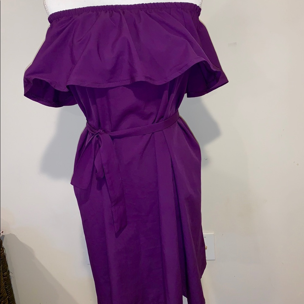 Summer Midi Dress Purple